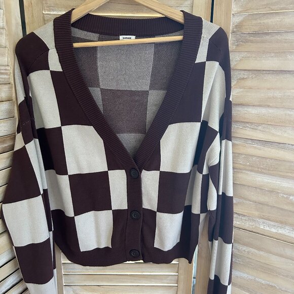 Garage Plaid Cardigan XL - Picture 1 of 1